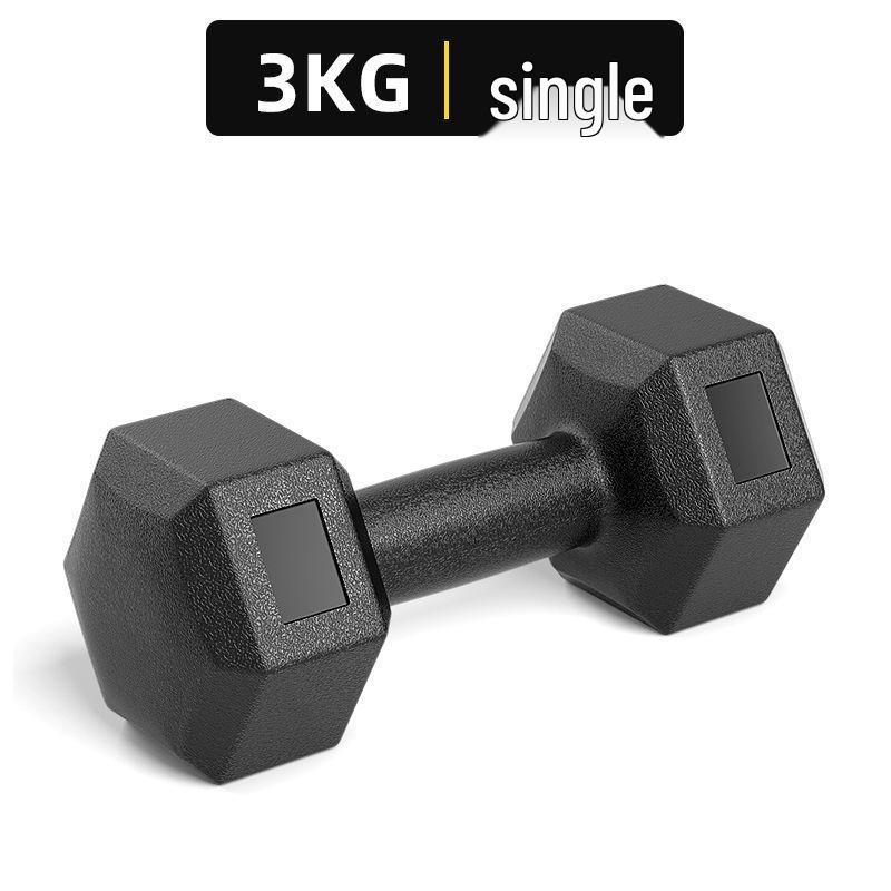 Hexagonal Eco-Friendly Dumbbell Pair for Men's and Women's Home Fitness