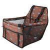Oxford Cloth Pet Dog Cat Car Front Seat Non  slip Mat Basket Pet Safety Carrier (Coffee)