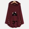 Autumn and Winter Women's Hooded Long-sleeved Double-faced Fleece Coat