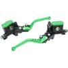 Motorcycle Hydraulic Clutch Kit Brake Master Cylinder Oil Pipe Kit Compatible With Dirt Bike Sport Bike Scooter(One Pair Green)