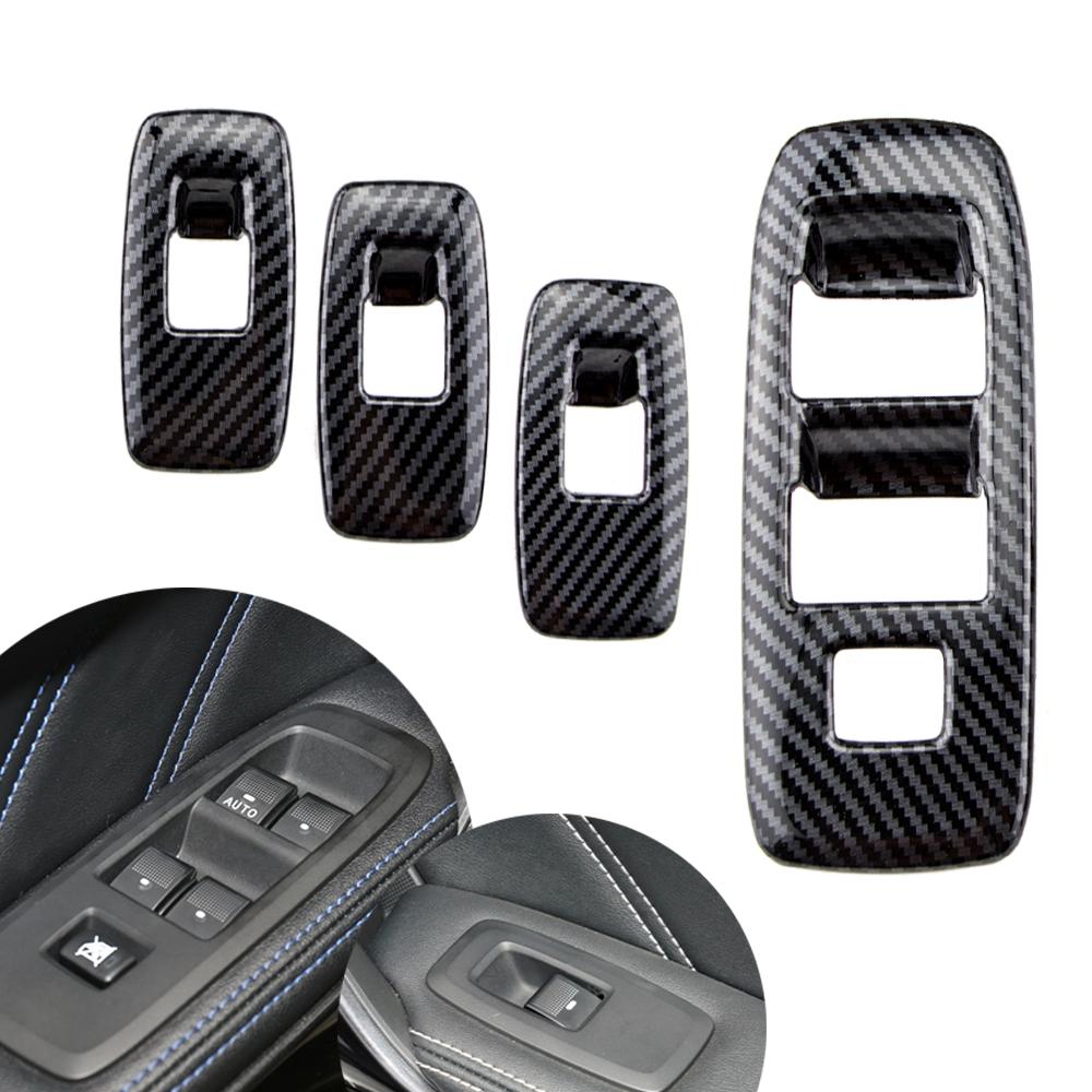 Car Door Window Lift Switch Panel Cover Trim Framefor Ford Ranger Everest Endeavor 2015-2020 Decorator Sticker Car Accessories