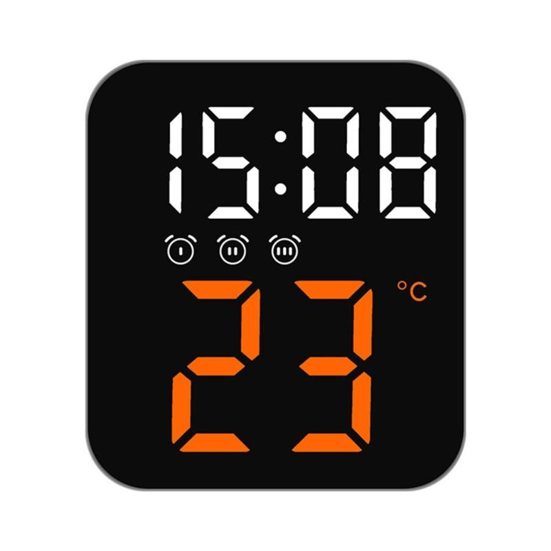 Large Digital Wall Clock Battery Operated LED Digital Wall Clock Temperature