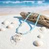 Unique Starfish Rope Braided Necklaces for Women Shell Imitation Pearl Bow Tassel Necklaces Delicate Summer Sweet Jewelry Gift