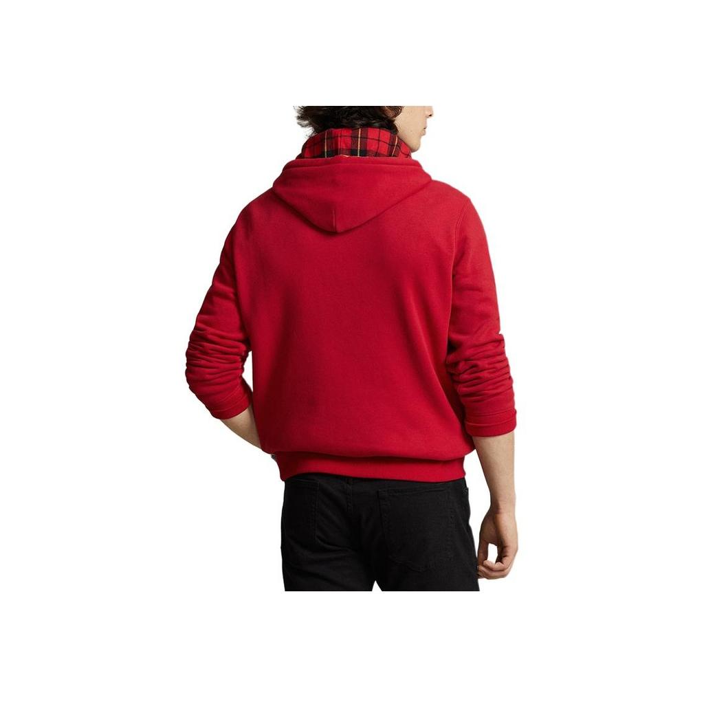 Polo Ralph Lauren SS24 Letter Bear Print Casual Hoodie Men Hoodies Red MNPOKNI16823377-600