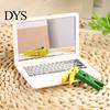 Handheld Cosmetic Mirror Mini Laptop Mirror, Pocket Size Shaped Makeup Portable Small Handy Grooming Folding Computer for Dollhouse Accessory, Travel