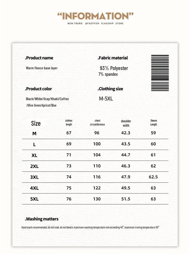 GENIOLAMODE Men's Fleece Thermal Mock Neck Long Sleeve Top