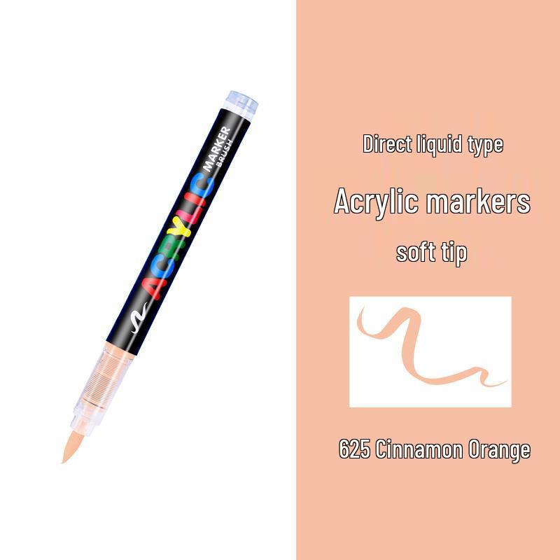Guangna 8101 Liquid Acrylic Marker Pen Set - 168 Colors, 72 Soft Tips for Student Art, DIY, Hand Painting, and Graffiti.