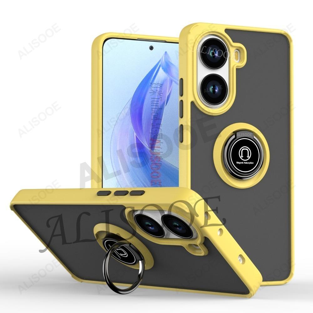 

Kickstand Funda for POCO X7 Pro Case Armor Ring Holder Protective Cover for Xiaomi Redmi Turbo 4 Shockproof Case for Redmi Turbo 4 жовтий