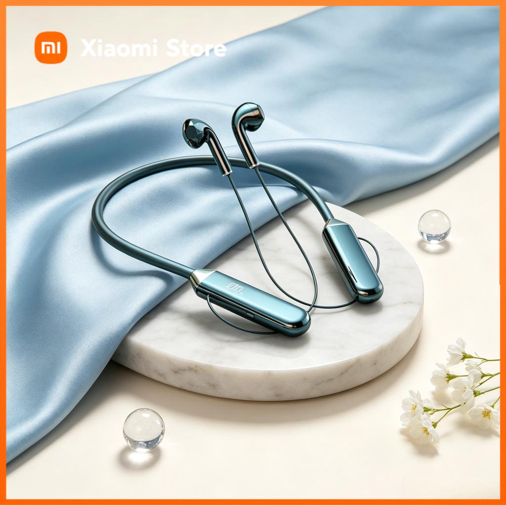 Xiaomi Wireless Neckband Earphones Bluetooth 5.2 Headphones Gaming Power Display Headset TWS Earbuds Sport Headset With Mic
