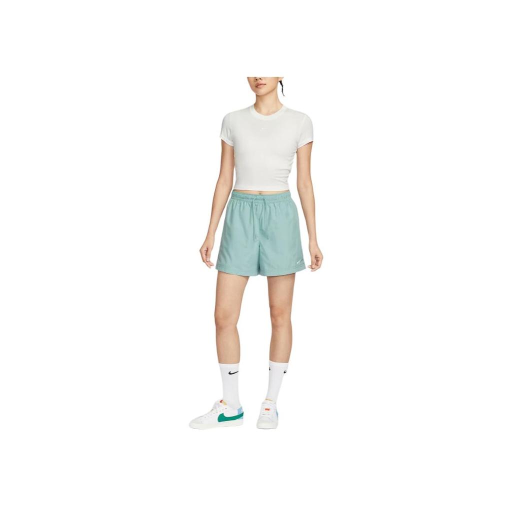 Nike Odzież sportowa Klasyczne Tkane Ze Średnim Stanem Modne Miękkie Wszechstronne Casualowe Szorty Damskie FV7558-017