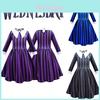 Wednesday Addams Cosplay Okul Üniforması The Addams Family Elbise Karnaval Partisi