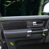 For Land Rover Discovery 4 LR4 2010-2016 ABS Black wood grain/Silver Car  Interior Door Handle Panel Cover Trim Car Accessories