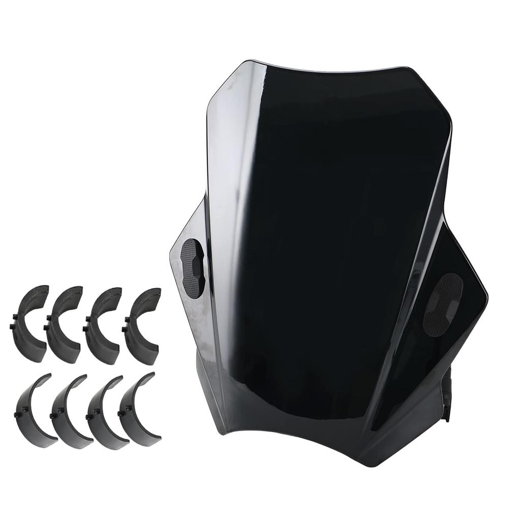 VIPIH Windshield Motorcycle Screen Adjustable Universal Screen Scooter Extension Screen Windshield Windscreen Easy To Install Windshield Windscreen
