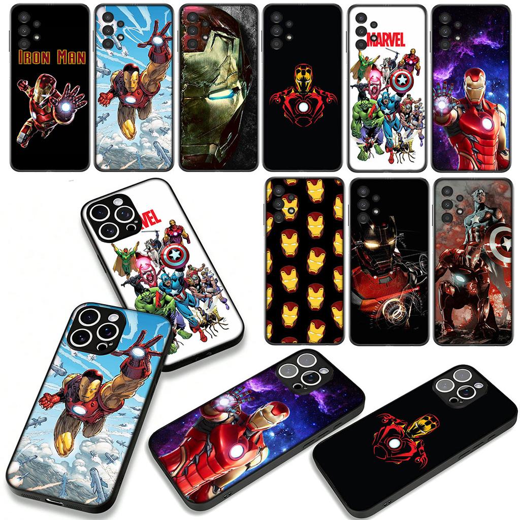 for Samsung Galaxy A07 A13 A12 A14 A23 A50 A51 A52 A53 A70 A71 A72 A21S Note 20 9 8 10 Case Marvel IronMan Superhero Iron Man