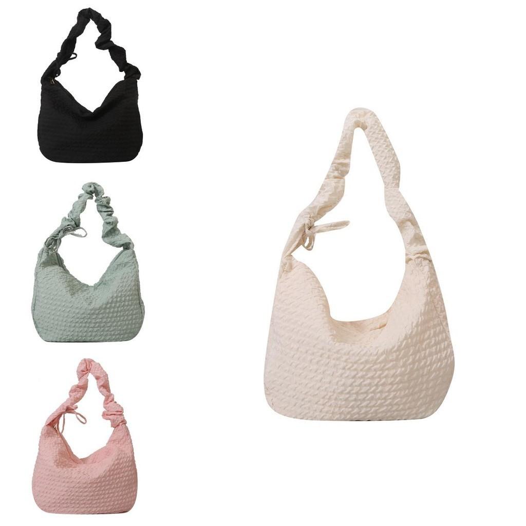 Trendy Korean Style Shoulder Bag 2023 Fall Winter New Fashion Wrinkled Hobo Bag