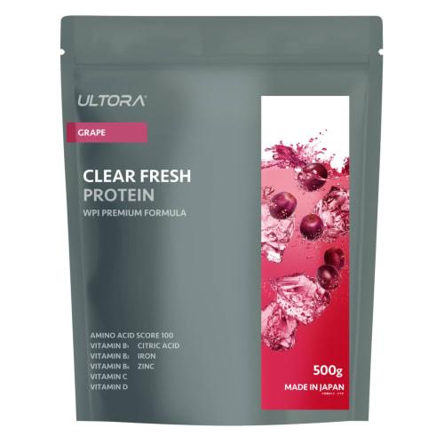 

ULTORA Ultra Clear Protein, Grape Flavor, 500g, Made in Japan with No Artificial Sweeteners, Whey Protein (Grape Flavor)