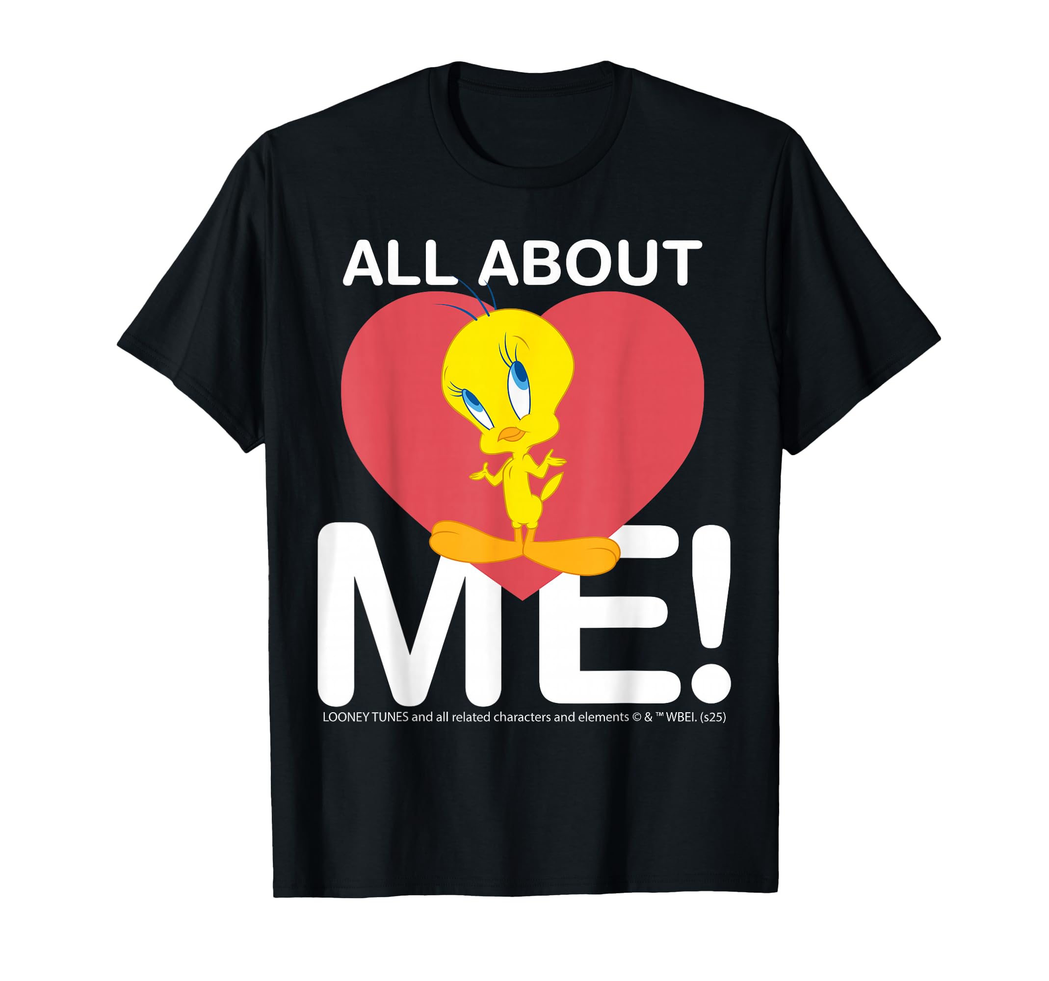 

All About Me Tweety Heart Character Love - Looney Tunes T-Shirt