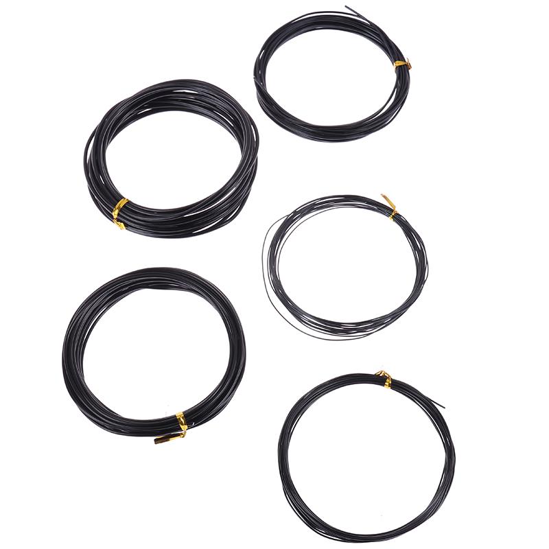 Bonsai Wires Anodized Aluminum Bonsai Training Wire Total 16.5 Feet (Black)