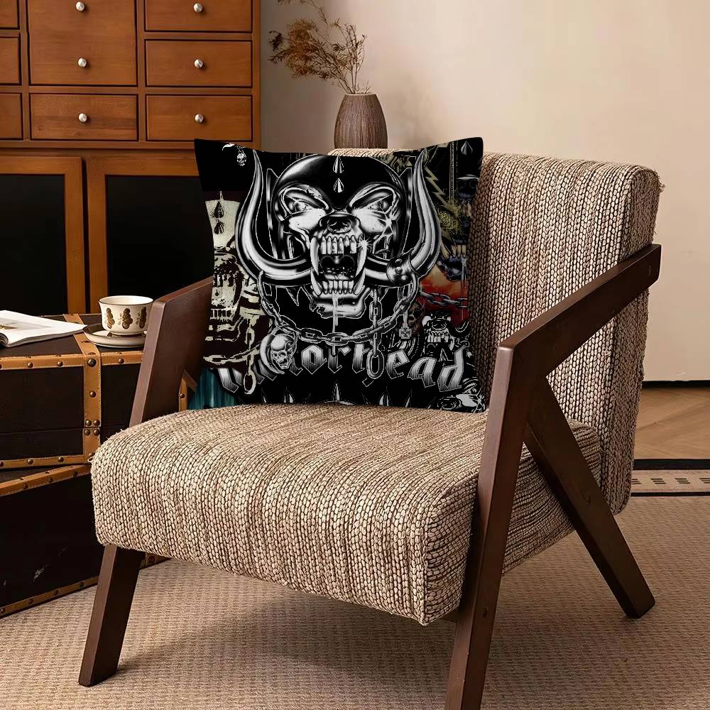 Rock Band MMotorhead Cushion Cover Pillowcase Upholstery Sofa Throw Pillow Home Decor Pillowcas