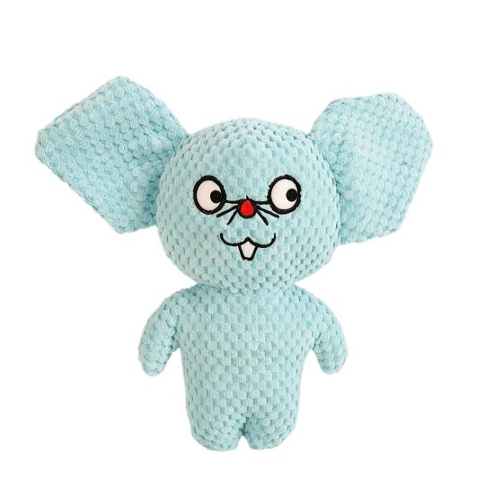 

Pet Toy Bite-Resistant Sound Design Interactive Puppy Chew Toy Cartoon Design Teeth Oral Health Safe Chew