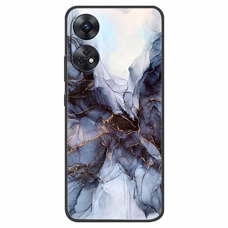 Case For Oppo Reno 8T Cover Black Silicone Soft Phone Back Cases for Oppo Reno8 T 4G Fundas Reno8T CPH2481 6.43" Lovely Fundas