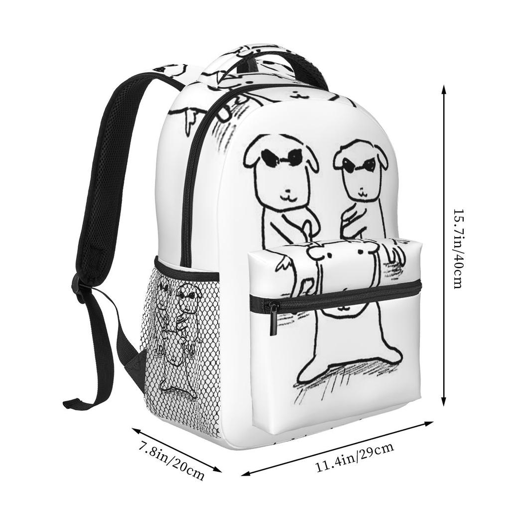 Interesting Ganadi Graphic Korean Style Student Backpack School Bag Hiking Travel Daypack for Men Women Bookbag Shoulder Bags