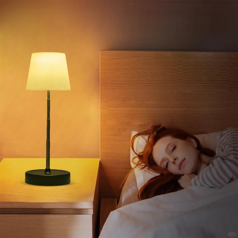 Battery Operated Lamp Adjustable Height Portable LED Desk Lamp 3000mAh Battery Operated LED Lamp Stepless Dimmable Lamp