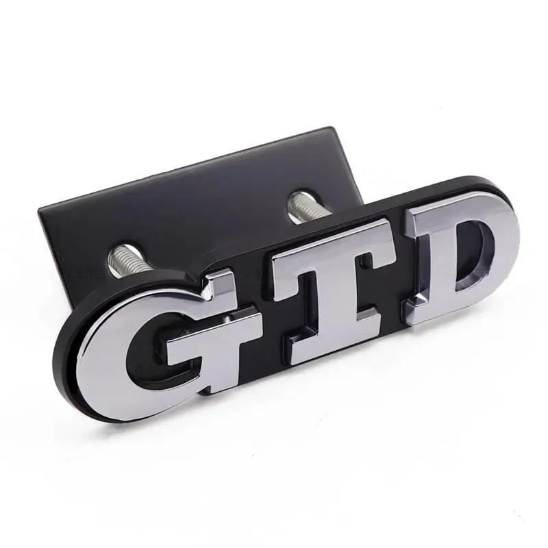 3D Metal Front Grille GTD Logo Emblem Rear Trunk Badge Stickers For Volkswagen VW Golf 2 4 5 6 7 R MK2 MK3 MK4 Car Accessories ZK7