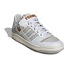 Adidas Forum Low White Grey Embroidered Unisex Sneakers Cloud-White Grey-One Mesa IE0477