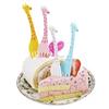 12Pcs/set Fruit Snack Toothpick Cartoon Giraffe Shape Tableware Food Picks Salad Desert Forks Kitchen Accessories Kitchen Tool