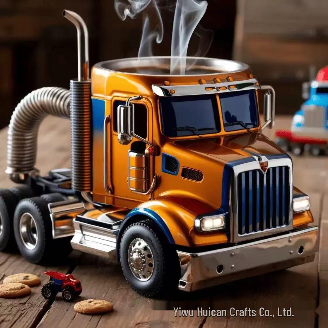 

Европейское украшение для грузовика в виде кофейной чашки из смолы ручной работы