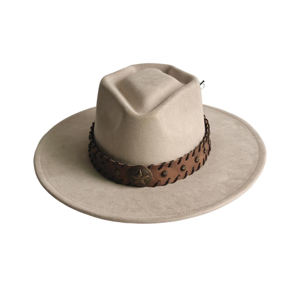 Retro Arrow Top Vegan Suede Hat 9cm Wide Brim Fedora Hat for Women Men Suitable for Pyrography Painting Gifts Party Etc