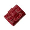 New Crocodile Pattern Women's Wallet Simple Buckle Wallet Fashionable Multi-functional Short Wallet