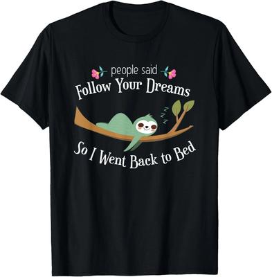 Lustiges Faultier Nickerchen Wortspiel Humor Neuheit Unisex T-Shirt
