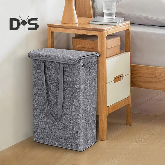 Laundry Storage Bag with Ergonomic Handle Foldable Design Dustproof Large Capacity Clothes Organization Laundry Basket
