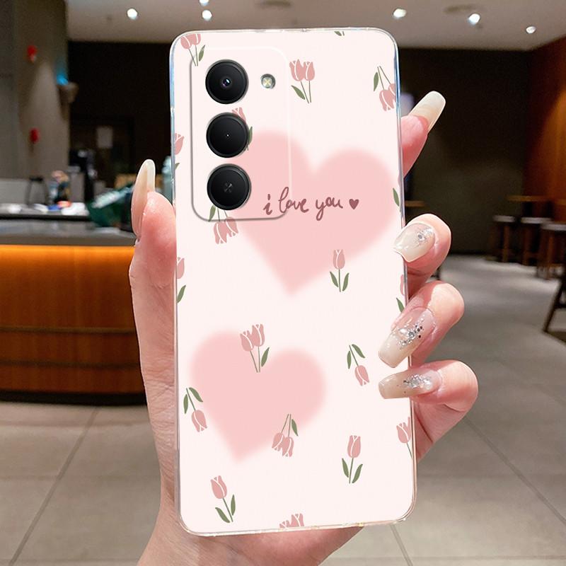 New Design For Redmi 15 5G Case Clear Luxury Fashion Butterfly Flower Pattern Soft TPU Silicone Phone Cover For Redmi15 5G Case