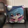 Brant Cute Wuthering Waves Cushion Cover Natural Linen Organic Fabric Double-Sided Printing Sofa Home Decor Gift Pillow Case