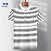 Men's Classic Striped Polo T-Shirt