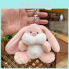 Lovely Plush Bunny Keychain Cuddly Stuffed Animal Doll Perfect For Gifts