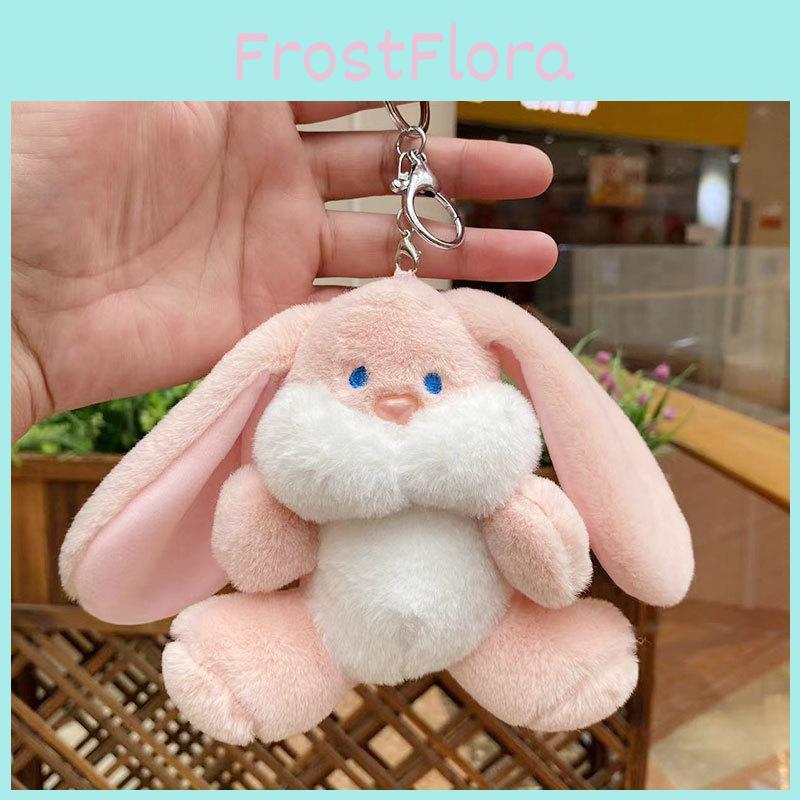 Lovely Plush Bunny Keychain Cuddly Stuffed Animal Doll Perfect For Gifts