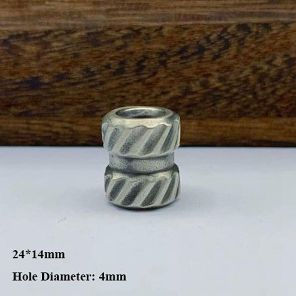 DIY Jewelry Accessories Retro Sculpture Bead Charms Brass Paracord Bead  EDC Outdoor Tool