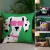 Cartoon Animal Cute Pillow Case Plush Fabric Soft Double Sided Print Home Sofa High Quality Cushion Cover Throw