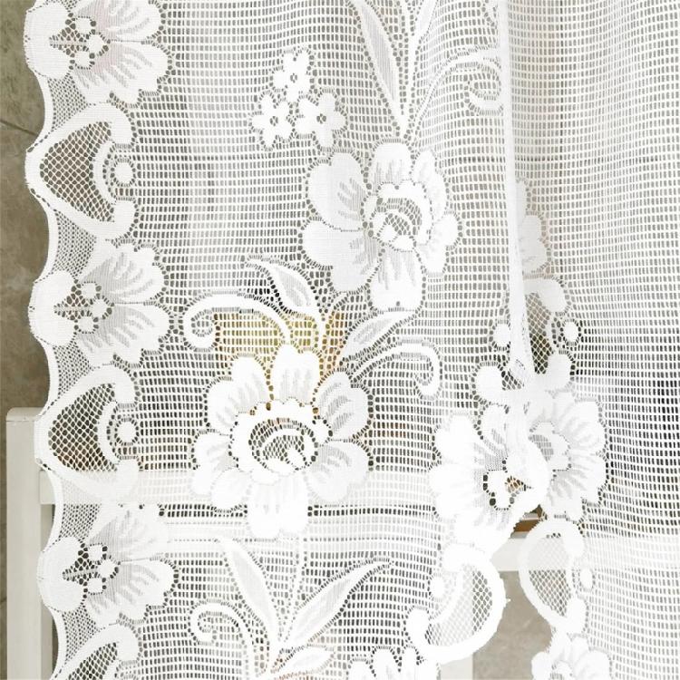 Charm Butterfly Lace Drape for Small Window in Any Room Polyester Curtain Swag & Tiers with No Harmfuls Coating