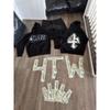 Harajuku Street Men's Set New American Letter Printed Sportswear Fashion New Loose Casual Couple Set