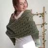Women's Warm Wool Knitted Scarf - Solid Color Shawl for Autumn/Winter