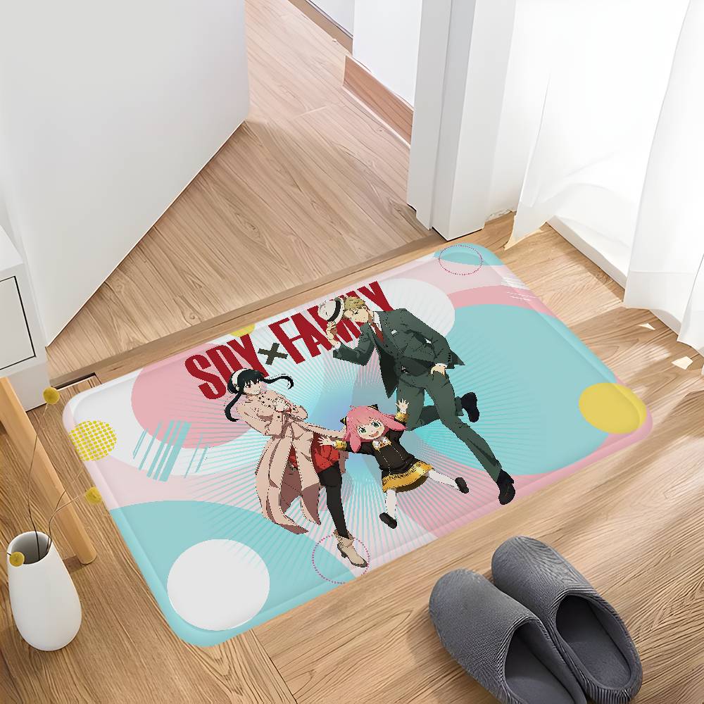 Anime Spy X Family Kitchen Mat Nordic Style Bedroom Living Room Doormat Home Balcony Anti-Slip Welcome Rug
