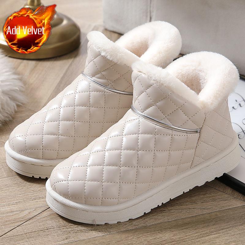 

Fashion Flat Round Toe Women s Snow Boots Waterproof Ladies Shoes on Promotion 2025 New in Ankle Winter Novelty Y2k Hot Footwear Sale 36