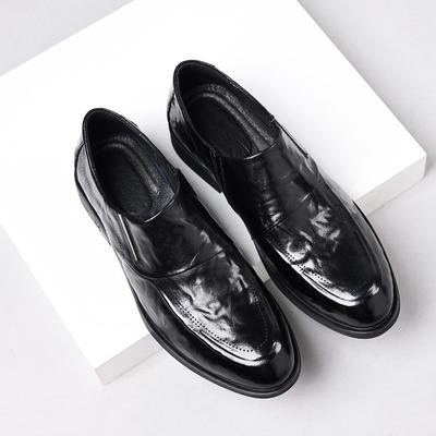 Die erste Schicht Rindsleder neue Herren Freizeitlederschuhe formelle Business Herrenschuhe rutschfestes Leder Herren spitze Einzelschuhe Schuhe