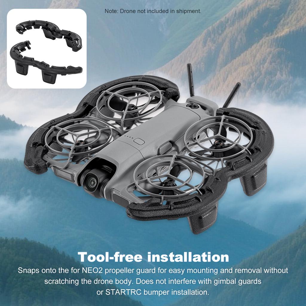 Prop Bumper Strip Set for DJI Neo 2 Drone Accessories Gimbal Protective Anti-Collision Ring Cover EVA Floating
