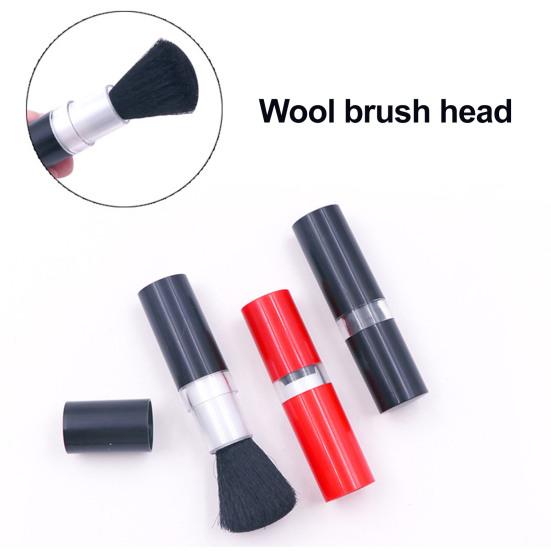 2Pcs Cleaning Brush Lipstick-Style Rotating Retractable Brush Computer Keyboard Camera Lens Cleaning Brush Precision Cleaning Tool